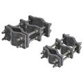 Heavy-Duty Pipe-to-Pipe Clamp, Joins (2) 1-1/2 to 3-1/2 in OD Round Members
