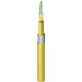 Indoor Plenum OS2 SM 6-Fiber Distribution Cable, AIA, Yellow Jaclet