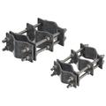 Medium-Duty Pipe-to-Pipe Clamp, Joins (2) 1-1/2 to 3-1/2 in OD Round Members