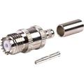 Mini-UHF Female Straight Crimp Connector for RG-58/U Cable