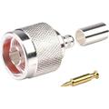 N Male Straight Crimp Connector for RG8X