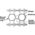 Outdoor Pipe Mounting Clamp Kit, Compatible with 1.25 to 3.5 in OD Round Members
