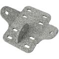 Parallel Structural Plate for Connecting 3-4 in OD Round Member, 90 Deg Total Sweep