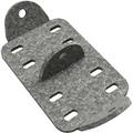 Perpendicular Structural Plate for Connecting 3-4 in OD Round Member, 60 Deg Total Sweep