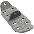 Perpendicular Structural Plate for Connecting 2-3 in OD Round Member, 90 Deg Total Sweep