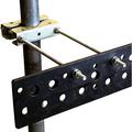 PIM Shield® Standard Hybrid Polymer Cable Support Bar and Steel Clamps, 10 in Range, 13-Position