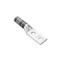 Two-Hole Long Barrel Copper Compression Lug for #6 Wire and 1/4 in Hardware