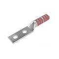 Two-Hole Long Barrel Copper Compression Lug for #2 Wire and 1/4 in Hardware