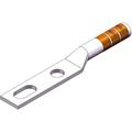 Two-Hole Standard Barrel Copper Compression Lug for #2 Wire and 3/8 in Hardware, 10 Per Pack