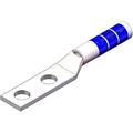 Two-Hole Standard Barrel Copper Compression Lug for #6 Wire and 1/4 in Hardware, 10 Per Pack