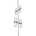 138 - 174 MHz 4.9 dBi Omni Broadband 4-Dipole Antenna with 4.3-10 Female Connector