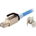 Z-PLUG Cat 6A Shielded Straight RJ45 Plug with Black Latch and Boot
