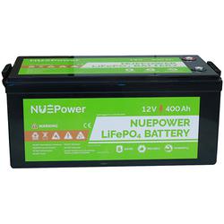 NUEPower 12 V 400 Ah LiFePO4 Battery, UL 1973 