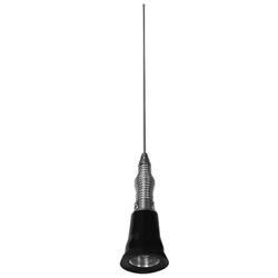136 - 960 MHz Mobile Omni Whip Antenna with Shock Spring, Black