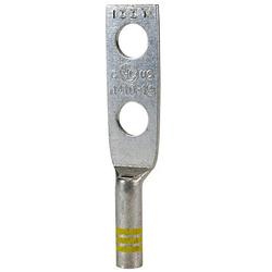 2 Hole Long Barrel Copper Compression Lug for #14-#10 Wire and 1/4 in Hardware