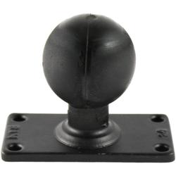 D Size 2.25 in Rubber Ball on Rectangle Plate