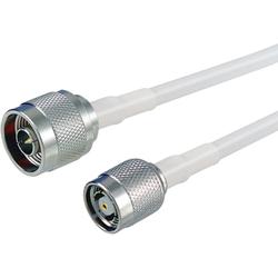 RP TNC Plug to N-Male, Pigtail 1' White 195 Series