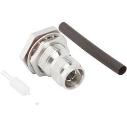 Bulkhead Mounted 2.2-5 Straight Solder Female in White Bronze