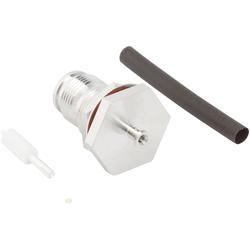 Bulkhead Mounted 2.2-5 Straight Solder Female in White Bronze