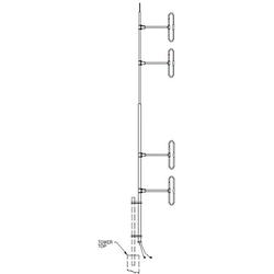 138 - 174 MHz 5 dBd 2 Dipole Antenna with 7/16 DIN Female Connectors