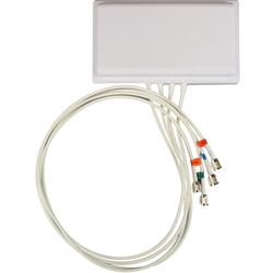 2.4/5 GHz 6 dBi Wi-Fi Directional Antenna with 4 RPTNC Male Connectors