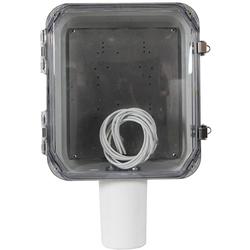 12 x 10 x 5 in NEMA 4X Polycarbonate Enclosure with Omni Antenna and 4 RPTNC Connectors