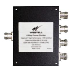 4Way High Power Splitter, 575-6000MHz