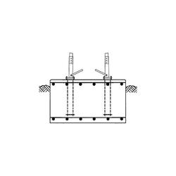 Anchor Base for Tower Section 8 Base.