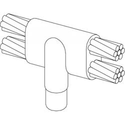 Parallel thru horizontal cables 3/4in