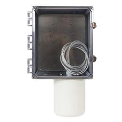 12 x 10 x 6 in NEMA 4X Polycarbonate Enclosure with Integrated Omni Antenna and 4 RPSMA Connectors