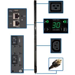 10' 5/5.8kW Single-Phase Switched PDU,LX Interface