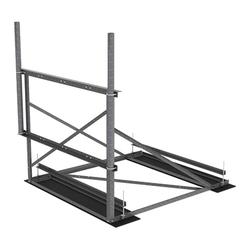 7 ft Face Non-Penetrating Roof Frame with (2) 3.5 in OD x 72 in Pipes