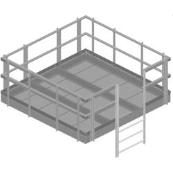 Handrail kit for 10' x 10' Equipment Platform