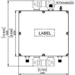 Public Safety UHF Diplexer for Combining Two BDAs