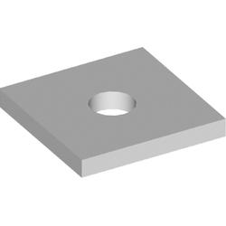 Backing Plate 2 x 2 x 1/8 Accepts 3/8" hardware