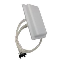 2.4 - 5 GHz 4 - 6 dBi MIMO Omni Antenna with 4-lead 18 in Pigtails and QMA Female