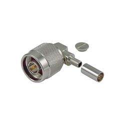 Type N Male Crimp Right Angle for RG58, 195-Series