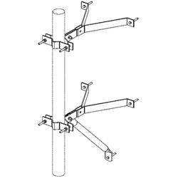 Double Wall Mount Kit Fits 2" O.D. to 4" O.D. Mast