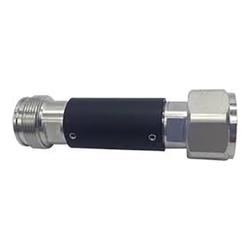 2 W 5 dB DC - 6 GHz RF Attenuator with 4.3-10 Male - 4.3-10 Female Connectors