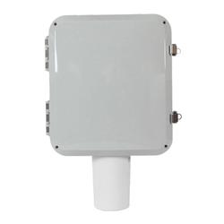 12 x 10 x 5 in NEMA 4X Polycarbonate Enclosure with Wi-Fi Omni Antenna and 4 RPSMA Male Connectors 