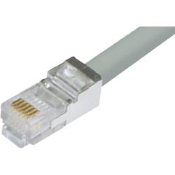 Shielded Cat.5 USOC-4 Patch Cable, RJ11 / RJ11,15'