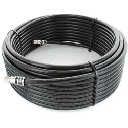 RG11 100ft Black Cable with F-Male Connectors