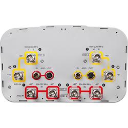 2x 698 - 787, 2x 824 - 894, 4x 1695 - 2360 MHz Sector Antenna with 8x 4.3-10 Female Connectors, 65 Deg HPBW