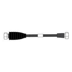 6 ft FSJ1-50A HELIAX® SureFlex® Cable Assembly with 4.3-10 Male - 4.3-10 Male Connectors