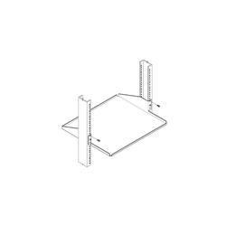 Center mount shelf, steel, 23" rack