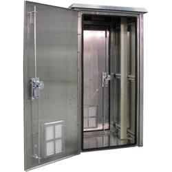 30Hx30Wx25D in (1) Bay Outdoor Cabinet, Cream UL50