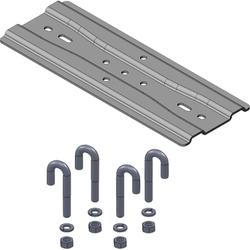 3in Rack To Runway Mounting Plate Black