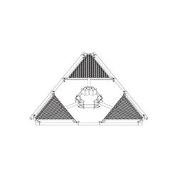 ATLAS 14 ft Monopole Platform with Top Rail Kit, Antenna Pipe Sold Separately