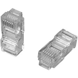 Modular Plug, 6P/6C, shielded, long body