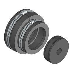 Boot assembly, 5", 1h, 1-1/4"